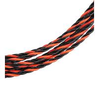 CHICIRIS Cable Eléctrico de Ternero Eftent Cable Commater para Electricista Telecomunicaciones Línea de Pared de 10m Rosca de Alambre de Acero para Instalación de Simple (20m (incluidos dos arneses