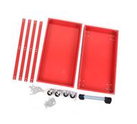 CHICIRIS Carro de Herramientas de Servicio, Utilitario Rodante de 2 | Organizador de Acero Laminado en Frío, Almacenamiento Móvil para Taller de Reparación de Automóviles, Carro de Taller con