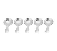 CHICIRIS Cuchara para Helado de Acero Inoxidable 304, Juego de 5 Minicucharas de Postre para Uso en Cocina, Duraderas y Resistentes a la Corrosión (SILVER)