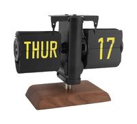 CHICIRIS Digital Retro Flip Clock Large Number Auto Flip for Living Room