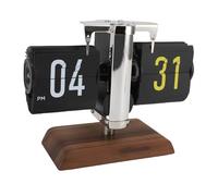 CHICIRIS Digital Retro Flip Clock Large Number Auto Flip for Living Room