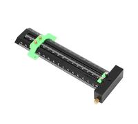 CHICIRIS Escuadra en T de Aleación de Aluminio, Doble Aguja para Marcar con Precisión la Carpintería, Aguja de Acero de 16cm (GREEN)