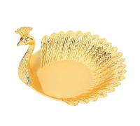CHICIRIS Frutero Versátil de Pavo Real, Frutero Seco Decorativo para Mesa de Comedor, 1 Unidad, Aleación de Zinc