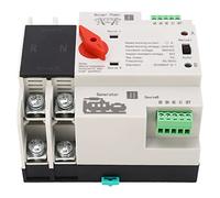 CHICIRIS Interruptor Automático de Transferencia 220VAC, 2P Carril DIN | Operación rápida, material de PC retardante de llama, conmutación confiable