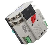 CHICIRIS Interruptor Automático de Transferencia 220VAC, 2P Carril DIN | Operación rápida, material de PC retardante de llama, conmutación confiable