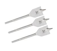 CHICIRIS Juego de Brocas Planas para Madera, Broca Perforadora de Pala de 3 Piezas de 30 Mm con Acero con Alto Contenido de Carbono para Carpintería de Bricolaje