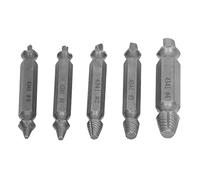 CHICIRIS Juego de Extractores de Tornillos de 5 Piezas, Extractor de Doble Cabeza de Acero de Alta Velocidad para Tornillos Pelados con Caja de Almacenamiento
