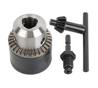 CHICIRIS Kit de adaptador de portabrocas de taladro 3 16 mm 1/2 20UNF, portabrocas tipo llave de rosca de buena precisión con adaptador de cabeza hexagonal para taladro de columna y herramientas