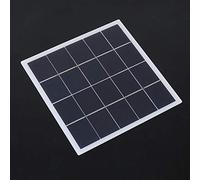 CHICIRIS Kit de Panel Solar Placa Solar de Silicio Cristalino Portátil 4W 5V Panel Laminado EVA Liviano para Iluminación de Jardín Ventilador Pequeño Luces de Emergencia Camping Bricolaje Uso Al Aire