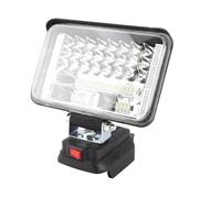 CHICIRIS Luz de Trabajo LED de Alto Brillo, USB Doble para Actividades Al Aire Libre, Reflector Portátil de 50W con Cabezal Ajustable