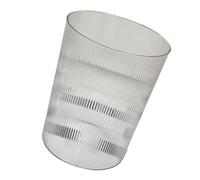 CHICIRIS Papelera Transparente de Gran Capacidad, Elegante Cesta de Basura Redonda para Baño, Oficina, Dormitorio, Material PET de Primera Calidad