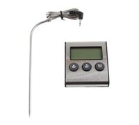 CHICIRIS Termómetro Digital con Sonda de Lectura Instantánea, Temporizador y Alarma, para Cocinar Carne, Parrilla, Cocina, Horno, Dulces, Leche, -25 ℃ a 300 ℃