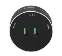 CHICIRIS Toma de Corriente Extraíble Diseño Resistente Al Agua y Al Polvo para Uso en Cocina y Oficina con Indicador de Luz Carga USB CA 110-250 V