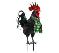 Chicken Garden Stakes, Decorative Yard Signs, Acrylic Garden Decor, Holiday Yard Stakes, Lawn Ornaments Garden Art, Charming Animal Garden Stake Decor for Festive Displays