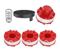 CHIHOLEN 4 Bobinas de Hilo Compatibles con Einhell 3405096, Bobina de Hilo de Repuesto para Einhell GE-CT 36/30 LI E SOLO,AGILLO 18/200,Ø2mm 8m(4 Bobin 1 Tap 1 Primavera)