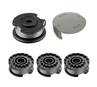 CHIHOLEN 4 Bobinas de Hilo Compatibles con F016800569 F016800385, para Bosch Art 23 SL/26 SL,EasyGrassCut 23/26/18/18-230/18-260/18-26,Ø1,65mm 4,9m,con cubierta de bobina F016F05320(4 Bobin 1 Tapa)