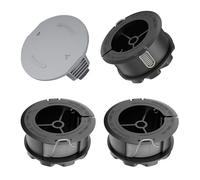 CHIHOLEN 4 Bobinas de Hilo para Cortabordes Compatible con F016800570, Bobina de Hilo de para Bosch UniversalGrassCut 18 18-26 18-260, Ø1,65mm 6,1m, con cubierta de bobina 1600A01R5J(4 Bobin 1 Tapa)
