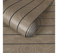 CHIHUT Paneles de pared de madera de teca marrón chocolate de 12 x 79 pulgadas, paneles de pared de espuma gruesa de PVC absorbente de sonido para paredes interiores, paneles de pared decorativos