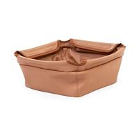 Childhome Cesta de almacenamiento para trona, efecto cuero, compatible con trona Evolu, Evolu 2 y Evolu ONE.80°, sistema de scratchs, natural