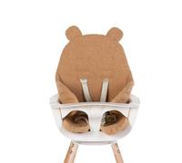CHILDHOME - Cojín reductor universal compatible con trona, tumbona, asiento de coche, cochecito, aberturas para pasar, arnés de seguridad, suave, Teddy Beige