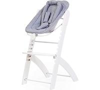 CHILDHOME, Hamaca compatible con la trona Evosit de Childhome, desde el nacimiento, hasta los 6 meses, varias reclinaciones, arnés de 5 puntos, Jersey 100% algodón Oekotex, blanco