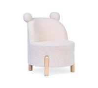 CHILDHOME, Silla infantil Teddy, 18Mois+, Madera de abedul, 45x45x56cm, Teddy Ecru