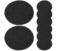 CHILDWEET 8 Piezas Esteras de Quemador Resistentes a Altas Temperaturas, Tapete Ignífugo de Algodón y Aluminio, Redondas de 85cm, Ligero y Reutilizable para Aromaterapia y Protección