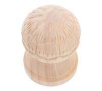 CHILDWEET Remates de Madera Artesanal Ideales para Escaleras Domésticas y Comerciales Diseño Vintage de Piña, Tapas para Postes de Madera Beige para Balaustres de Escalera