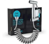 CHILL HOUSE Bidet para WC y Grifo de Water con Ducha en Acero Inox AISI 304 - Ducha Higiénica WC con Manguera Extensible 1.5m - Kit Higiene Íntima y Mascotas - (Sustitución: Rociador y Manguera)