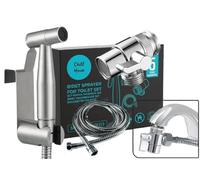 CHILL HOUSE Kit Bidet Portatil para Wc, Ducha Higienica con Adaptador Grifo en Acero Inox AISI 304 y Manguera de Ducha 1,5 M en Acero Inox. Ducha Bidet Para Wc Inodoro Completo