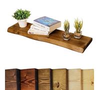 Chill House Waney/Live Edge Estante Flotante rústico 29 cm x 4.4 cm, Roble Tudor, 90cm