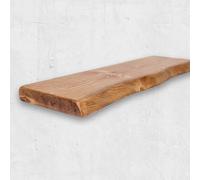 Chill House Waney/Live Edge Estantería Flotante rústica 22 cm x 4.4 cm, Roble Tudor, 150cm