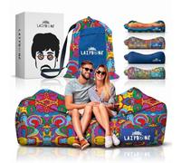 Chillbo Lazybone Sofá Hinchable, Tumbona Hinchable para un Relax absoluto, para Festivales de música, campin, psicodélico años 60
