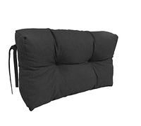 chilly pilley Almohadilla De Palet Copos De Espuma Cojín De Palet Tapicería De Palet Muebles De Palet Sofá De Palet Respaldo Acolchado Cojín del Asiento (cojín Lateral 65x50x15, Negro)