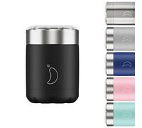 Chilly's Termo para Alimentos - Contenedor de Alimentos Reutilizable de Acero Inoxidable de - Aislamiento de Doble Pared para Mantener los Alimentos Calientes o Fríos - Negro, 300ml