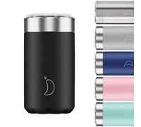 Chilly's Termo para Alimentos - Contenedor de Alimentos Reutilizable de Acero Inoxidable de - Aislamiento de Doble Pared para Mantener los Alimentos Calientes o Fríos - Negro, 500ml
