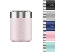Chilly's Termo para Alimentos - Contenedor de Alimentos Reutilizable de Acero Inoxidable de - Aislamiento de Doble Pared para Mantener los Alimentos Calientes o Fríos - Resplandor Rosa, 300ml
