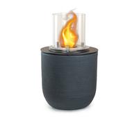 Chimenea de Bioetanol brasero de Jardín Para interior y exterior RAFFAELLO Hierro Fundido Gris D.35 X H55