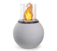 Chimenea de bioetanol brasero de suelo para jardín para interior y exterior BOTTICELLI Corda Beige d.40 x h54