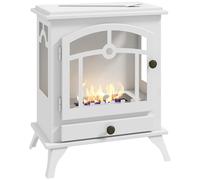 Chimenea de bioetanol, diseño independiente, solución de calefacción ecológica, color blanco