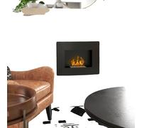 Chimenea de bioetanol, diseño para montaje en pared, capacidad del quemador de 0,9 litros
