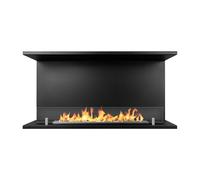 Chimenea de bioetanol empotrada Biochimenea trifacial con 3 lados abiertos 90x45 TREVI 90