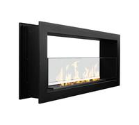 Chimenea de bioetanol empotrada de doble cara biochimenea 2 caras 90x40 MONTEFALCO 90