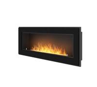 Chimenea de bioetanol empotrada Frame 1200 SimpleFire con cristal negro - SOLOLED
