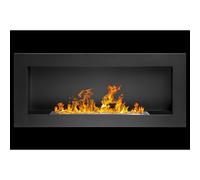 Chimenea de Bioetanol empotrada o de comparación Lucca Black L 90 x P 12 x H 40