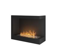 Chimenea de bioetanol empotrada SimpleFire Corner 600 Right con cristal - SOLOLED