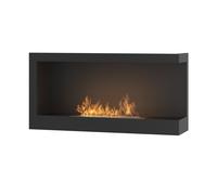 Chimenea de bioetanol empotrada SimpleFire Corner 900 Right con cristal - SOLOLED