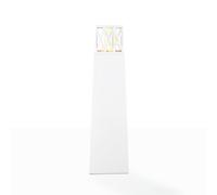 ProduceShop - Chimenea de bioetanol para jardín exterior diseño de columna Vulcano White