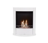 Chimenea de etanol de suelo en acero blanco Purline TANTALO White