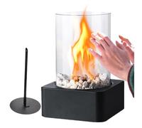 Chimenea De Sobremesa Decoración Hogar Chimenea Quema Limpia Resistente | Brasero De Mesa Para Interior Y Exterior Para Hogar, Salón, Dormitorio, Patio, Jardín, Terraza, Camping, Viaje,